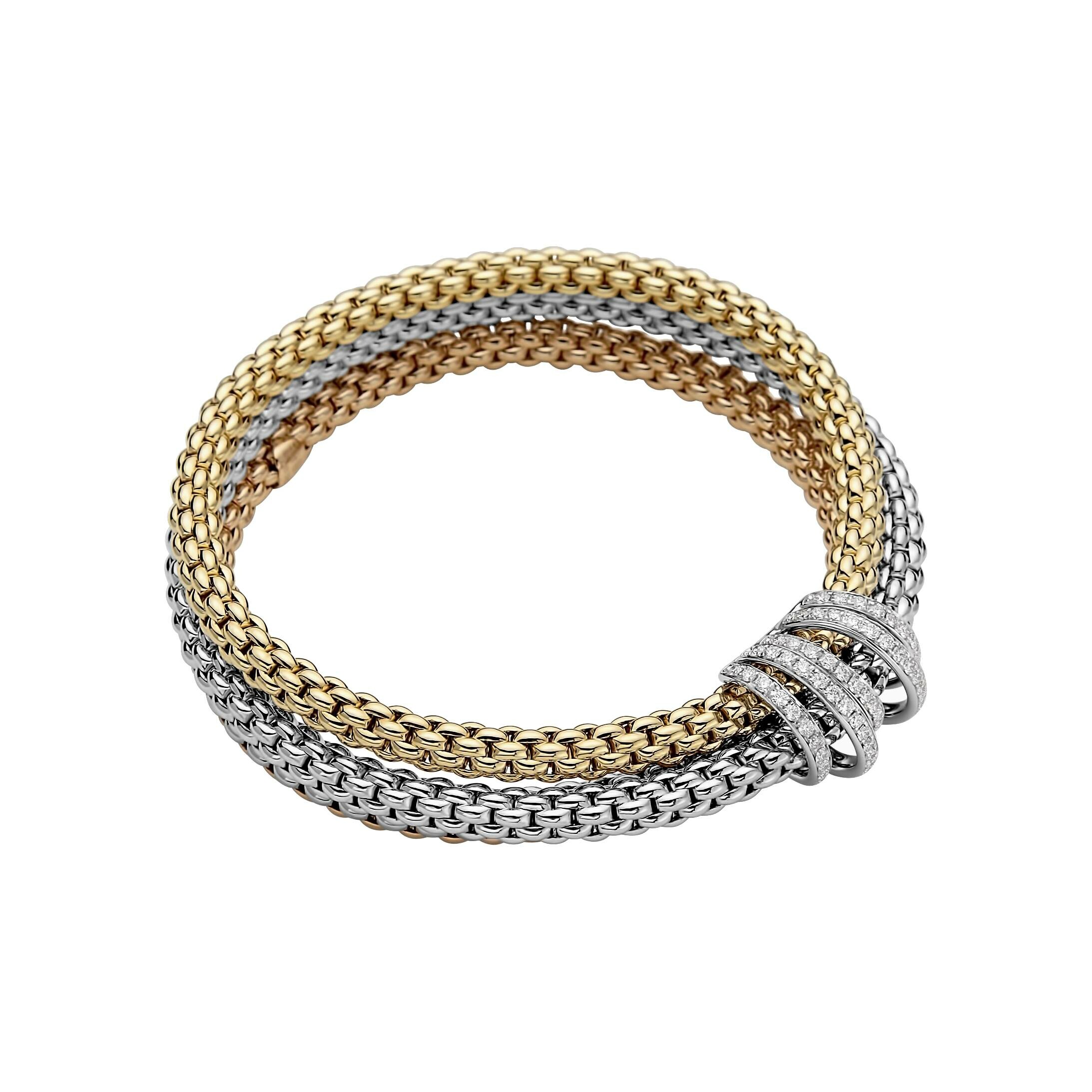 Bracelet Fil Folie Douce en or 18kt recyclé et diamant – Acmée Paris