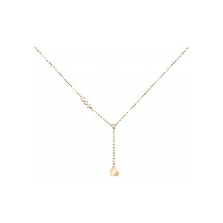 Collier en plaqué or et oxydes de zirconium