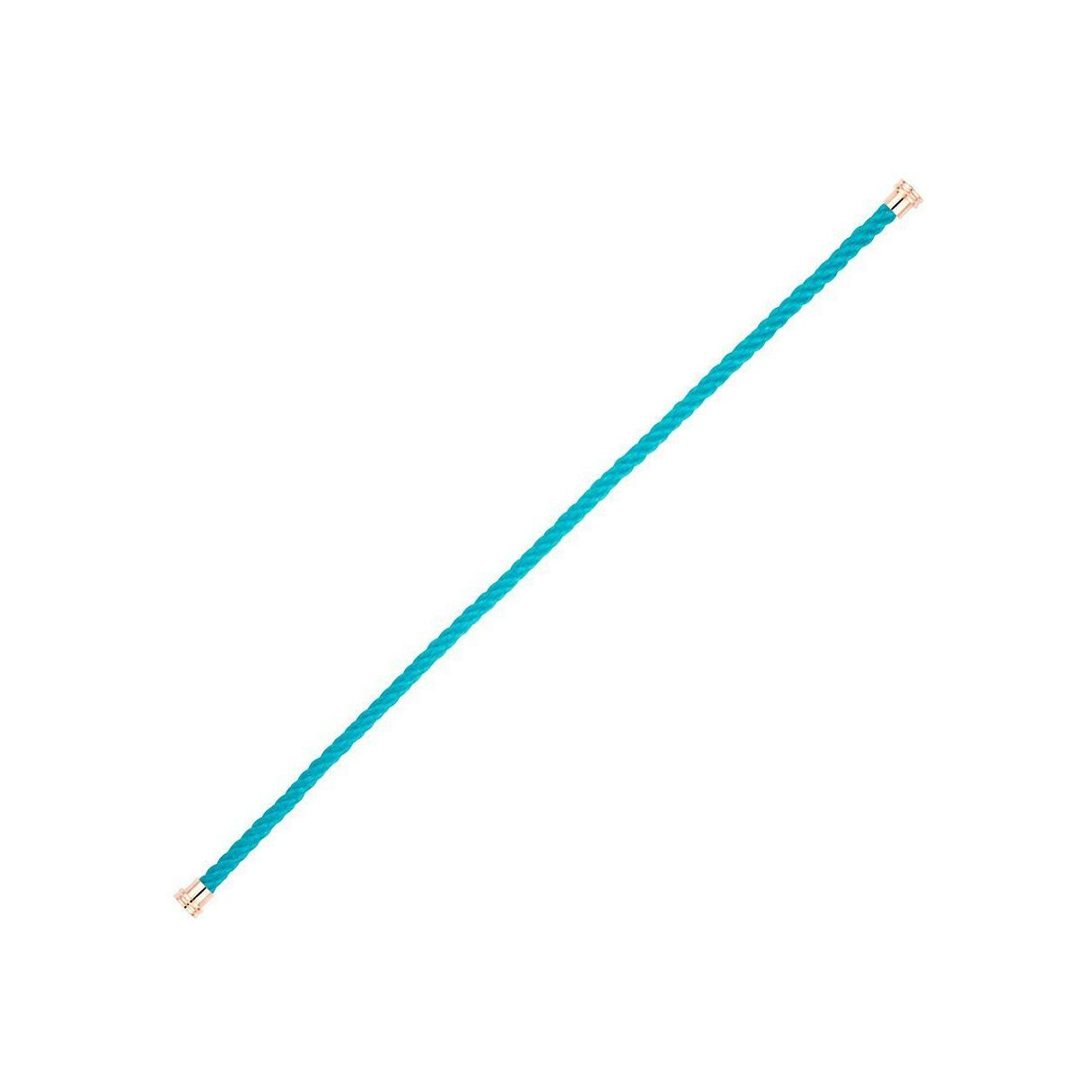 Câble moyen modèle FRED Force 10 en corderie bleu turquoise vue 1