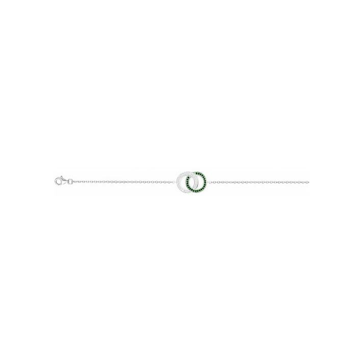 Bracelet en argent et oxydes de zirconium