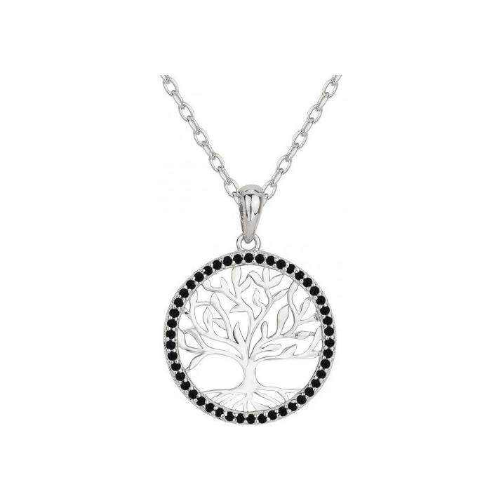 Collier en argent et oxydes de zirconium