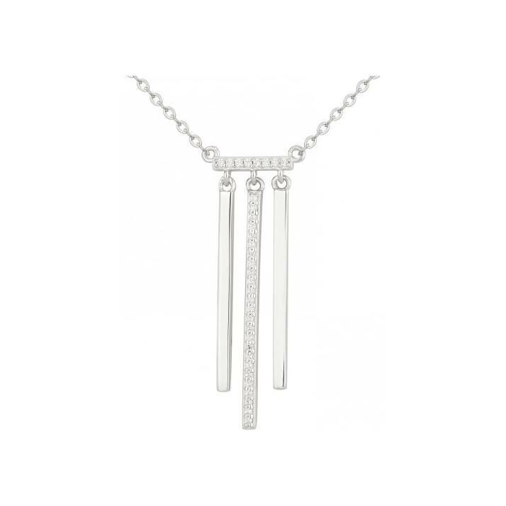 Collier en argent et oxydes de zirconium