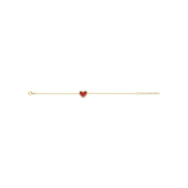 Bracelet en plaqué or et oxydes de zirconium