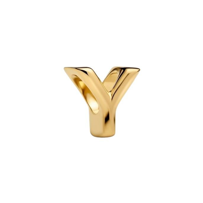 Charm Pandora Alphabet Lettre Y en métal doré