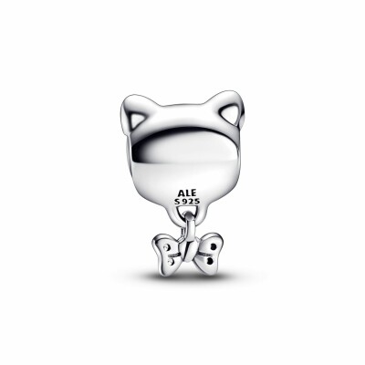 Charm Pandora Chat & Nœud en argent vue 2