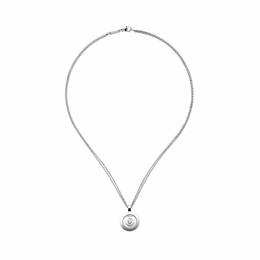 Pendentif Chopard Happy Diamonds Spirit en or blanc et diamant vue 3