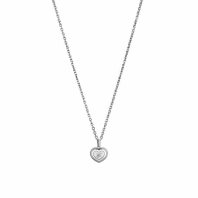Pendentif Chopard Happy Diamonds Icons en or blanc et diamants vue 4