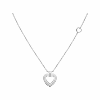 Collier FRED Pretty Woman Petit Modèle en or blanc et pavé de diamants vue 1