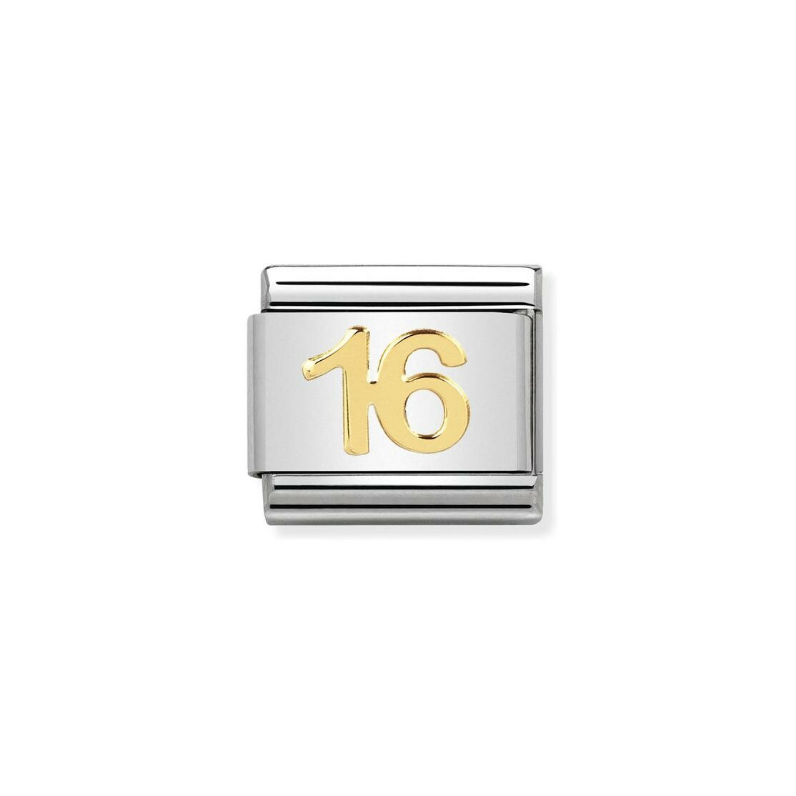 Charms Nomination Italy Composable Daily Life en acier et or jaune, 16
