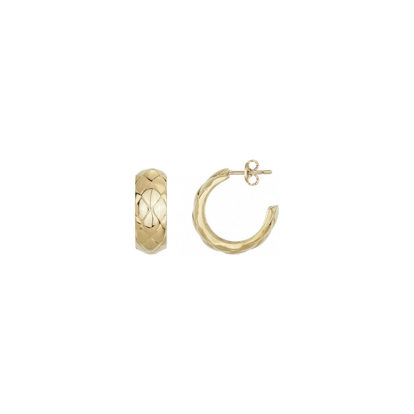 Boucles d'oreilles Phebus en acier et PVD