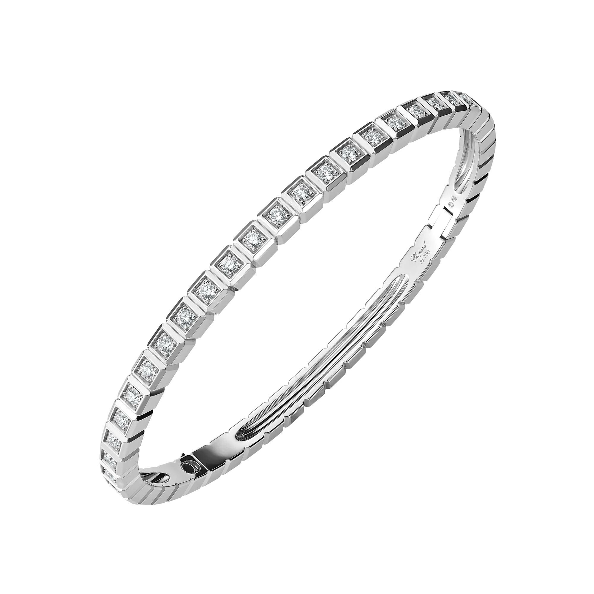 Bracelet Chopard Ice Cube en or blanc et diamants vue 1