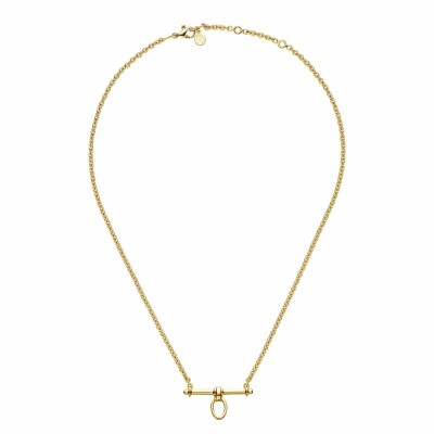 Collier Arthus Bertrand Trapèze  petit modèle anneau ouvrant en or jaune poli brillant vue 1