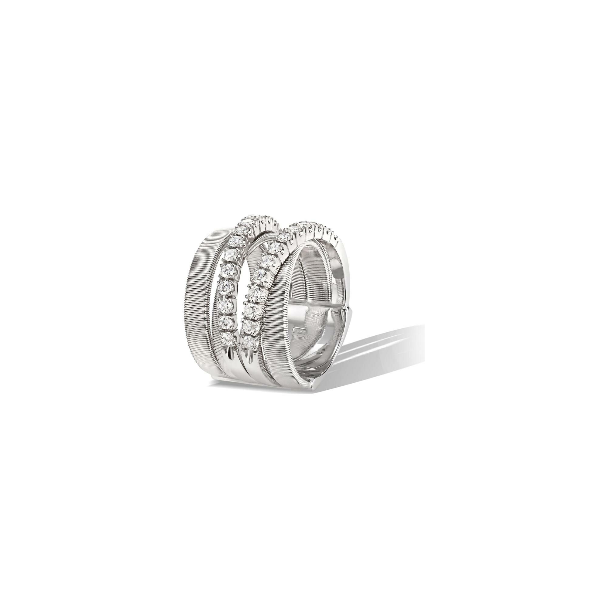 Bague Marco Bicego MASAI en or blanc et diamants vue 2