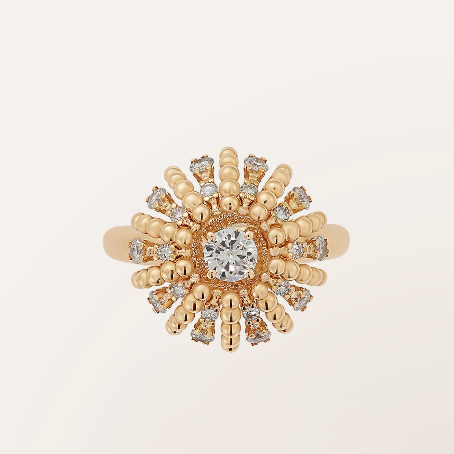 Purchase Barth Monte-Carlo Oursin ring, rose gold and diamonds