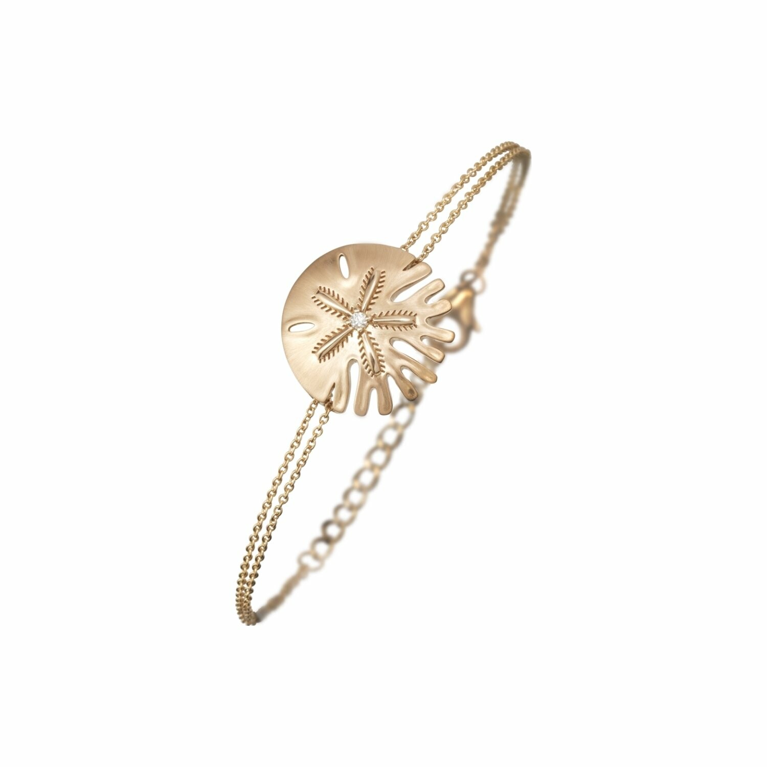 Bracelet Sandola en or rose et diamant vue 1