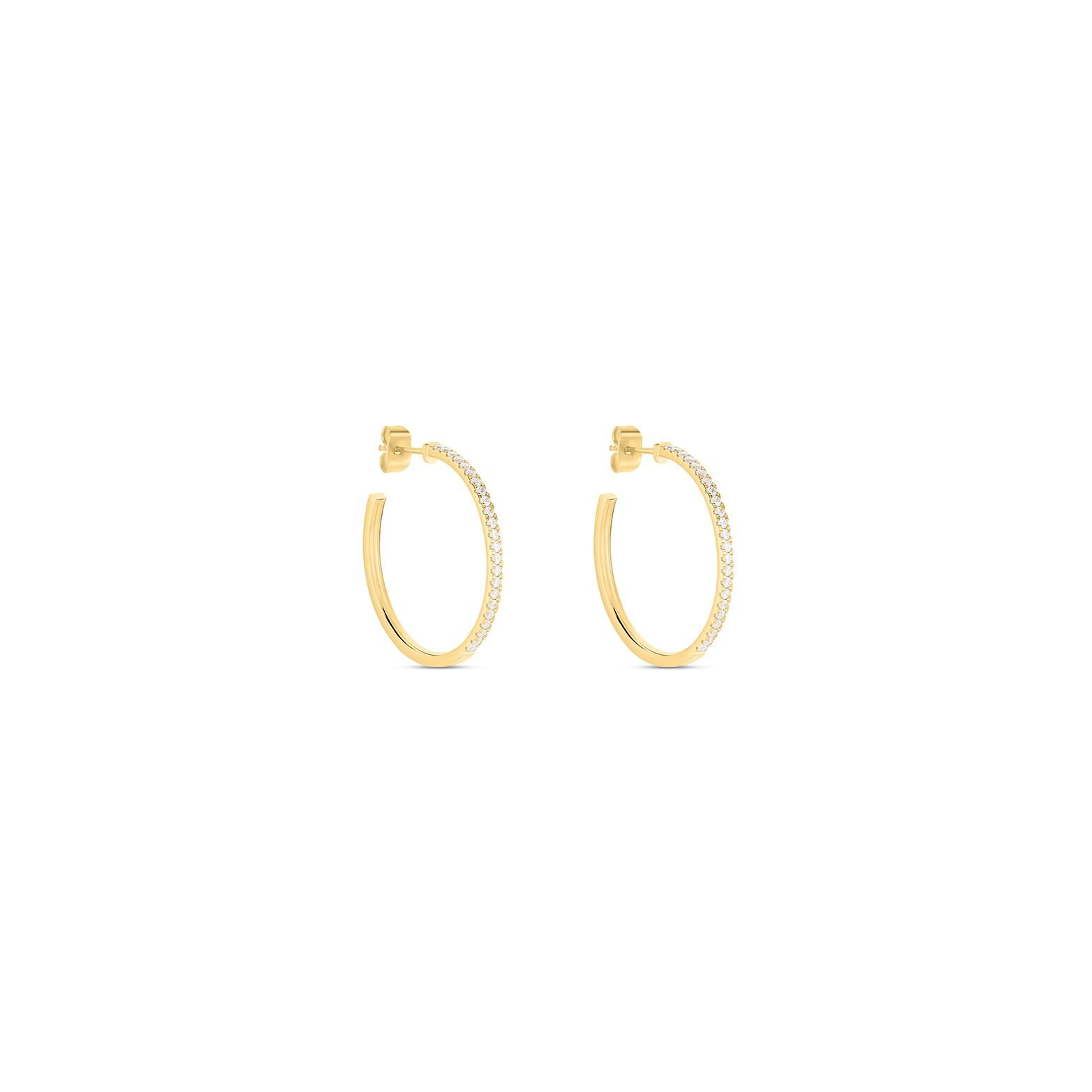 Boucles d'oreilles Clyda L'élégante en acier doré vue 2