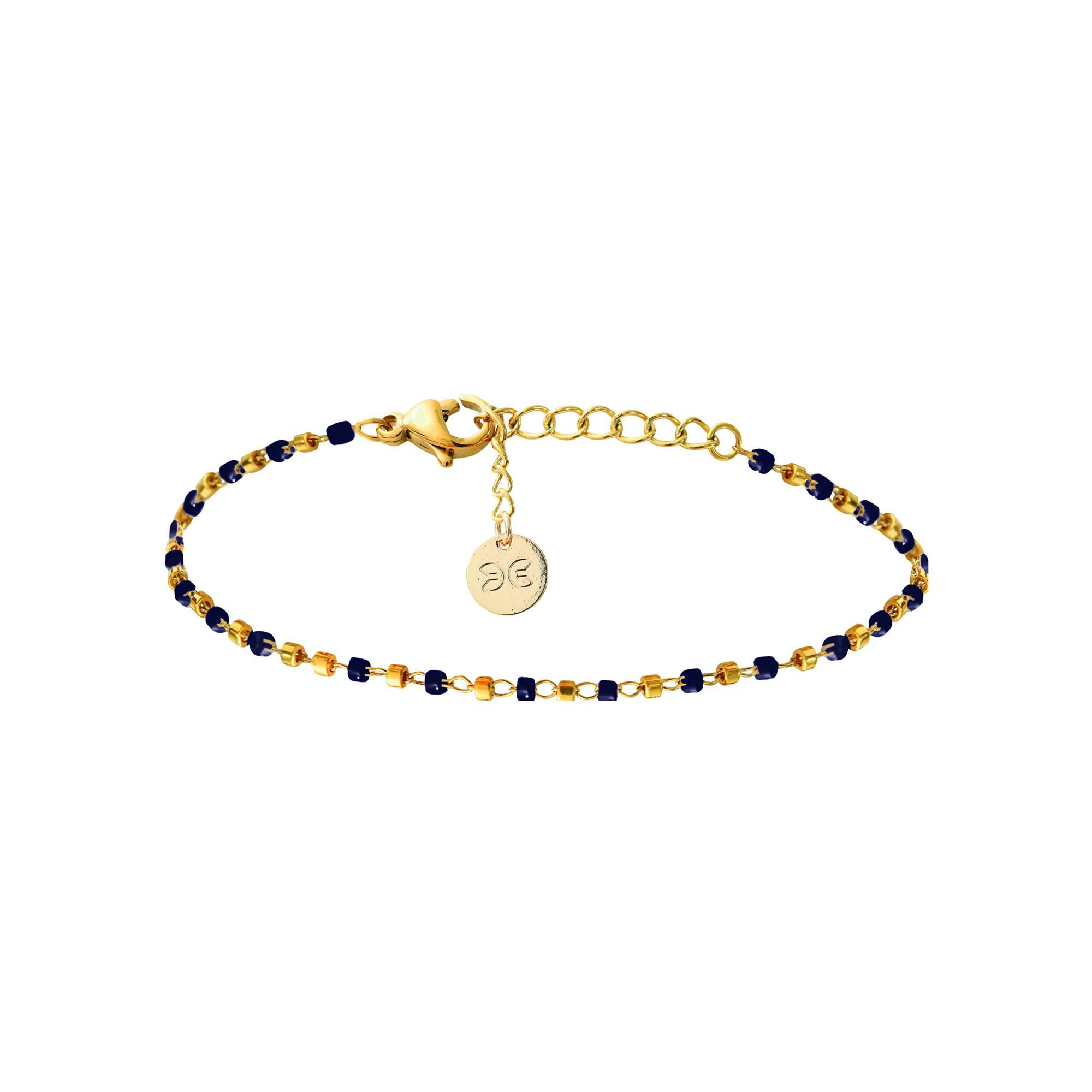 Bracelet Clyda L'intrépide en acier doré et perles Miyuki vue 1