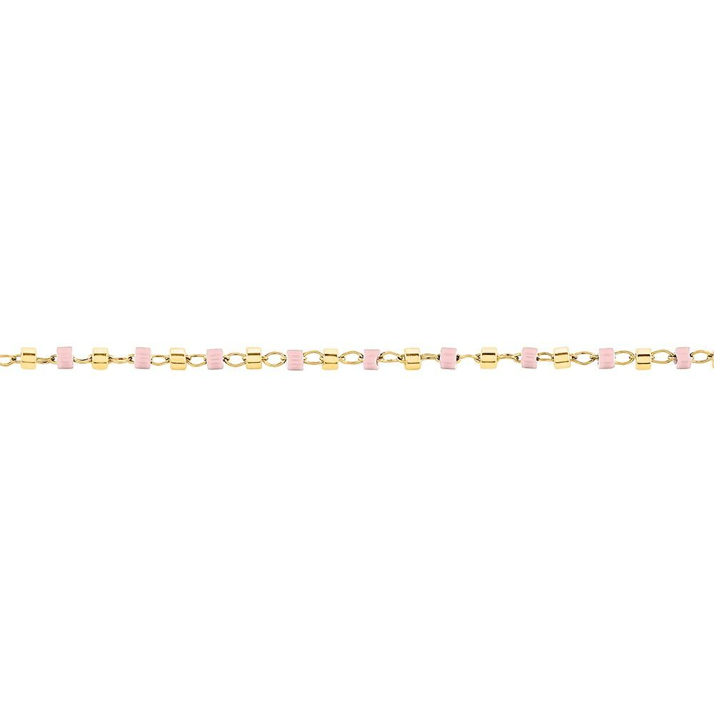 Bracelet Clyda L'intrépide en acier doré et perles Miyuki vue 3