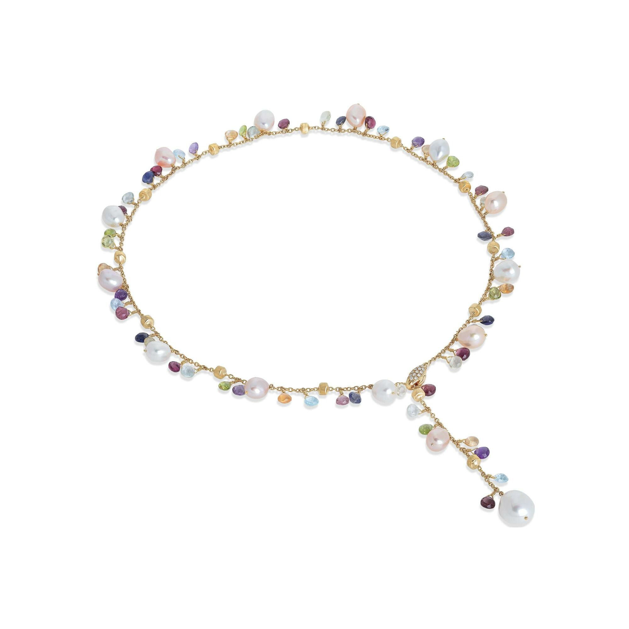 Collier Marco Bicego PARADISE en or jaune, diamants et Pierres de couleurs vue 1