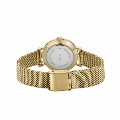 Montre Cluse Boho Chic Petite Mesh, Gold, White/Gold vue 3