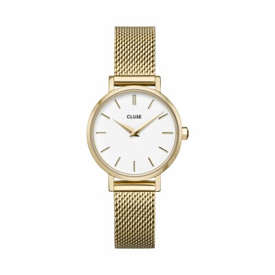 Montre Cluse Boho Chic Petite Mesh, Gold, White/Gold vue 1