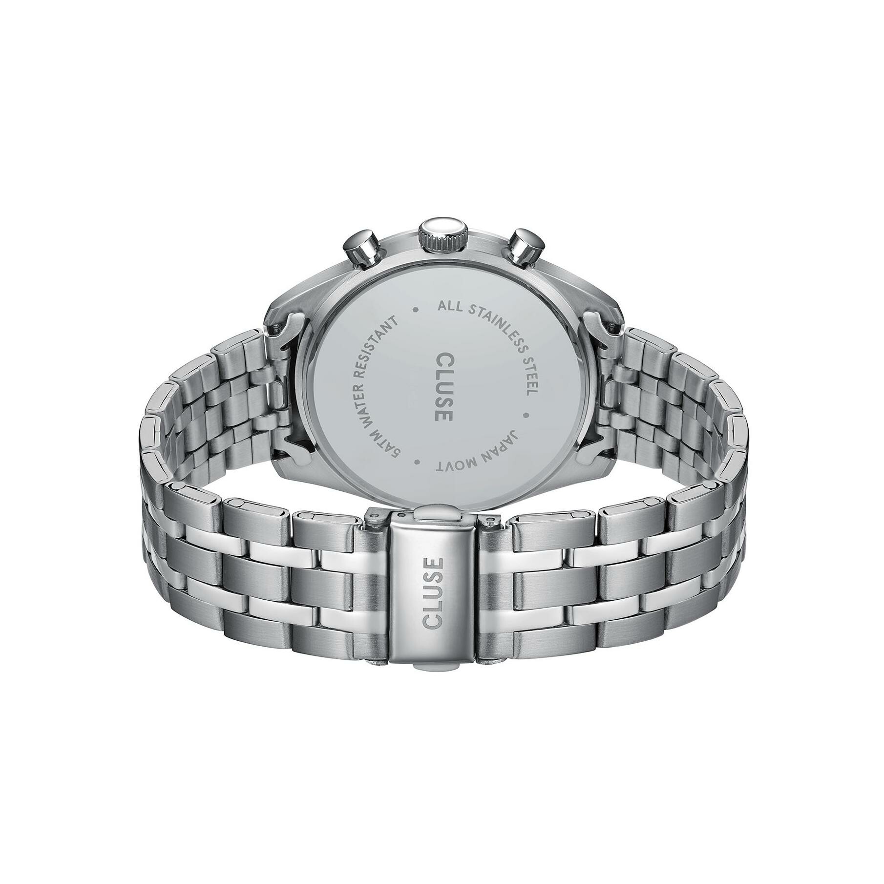 Montre Cluse Aravis Dual Timer Steel, Green, Silver Colour vue 3