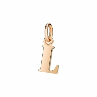 Pendentif DoDo Lettre L en Or rose vue 1