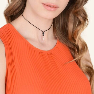 Pendentif DoDo Lettre L en Or rose vue 2