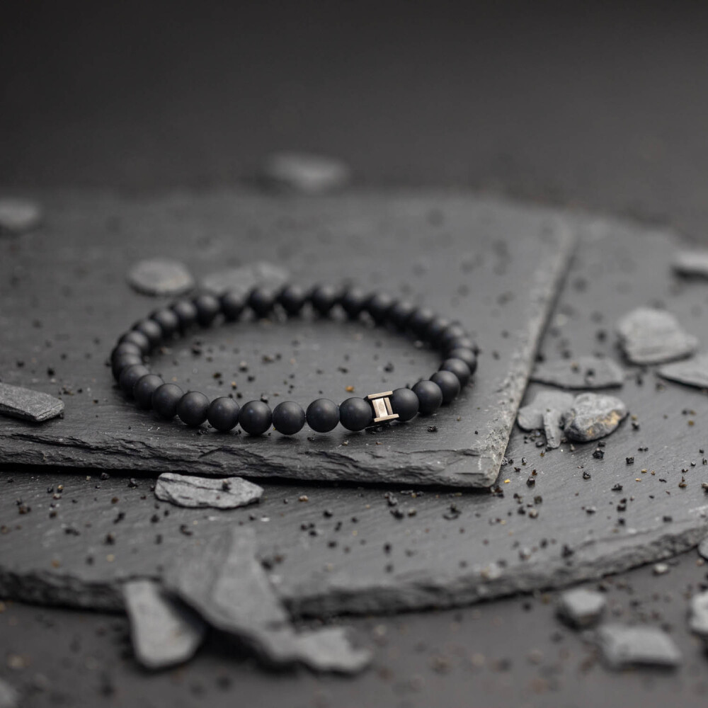 Bracelet Gemini Classics en acier et agate vue 4