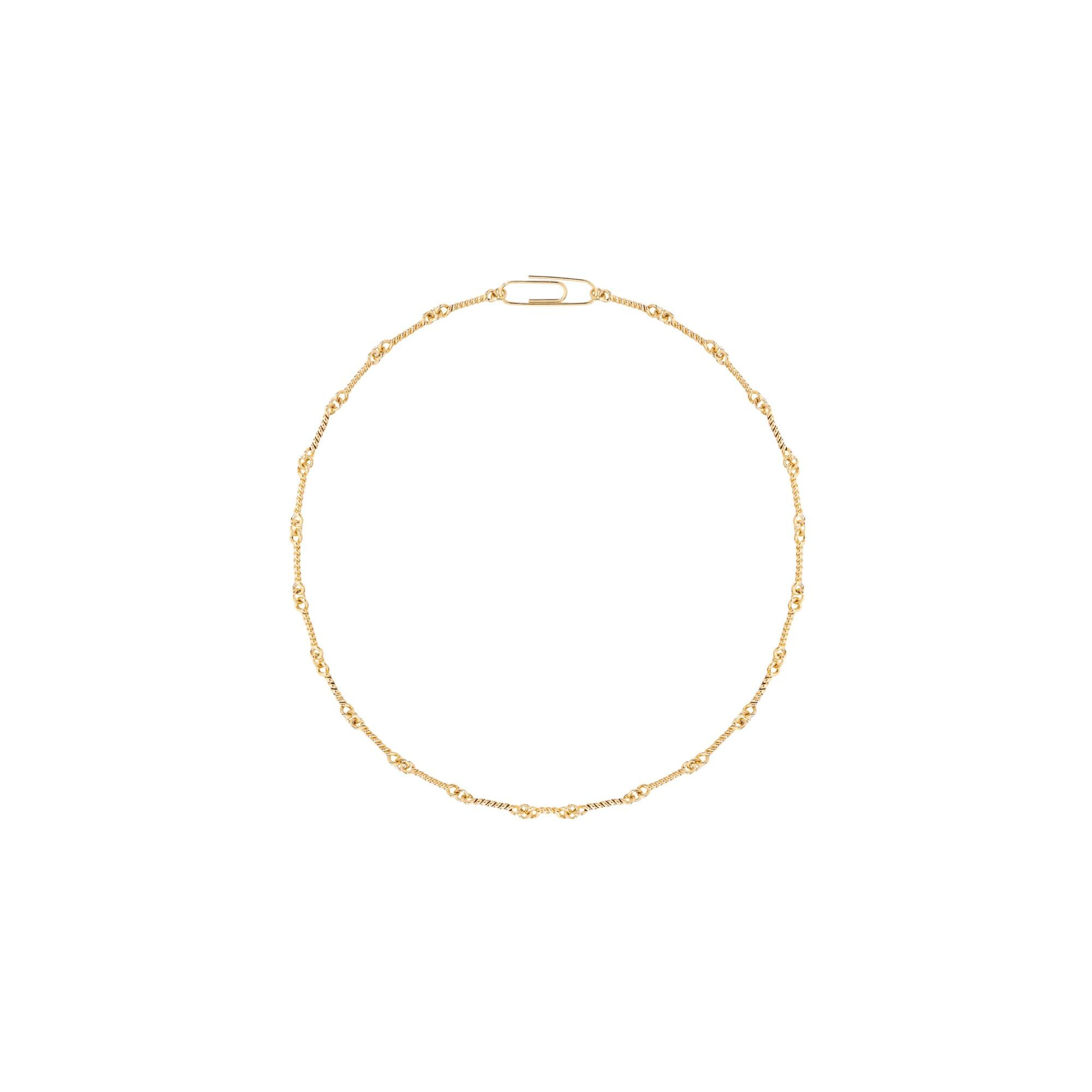 Collier Aurélie Bidermann Bar A Charms en laiton plaqué or