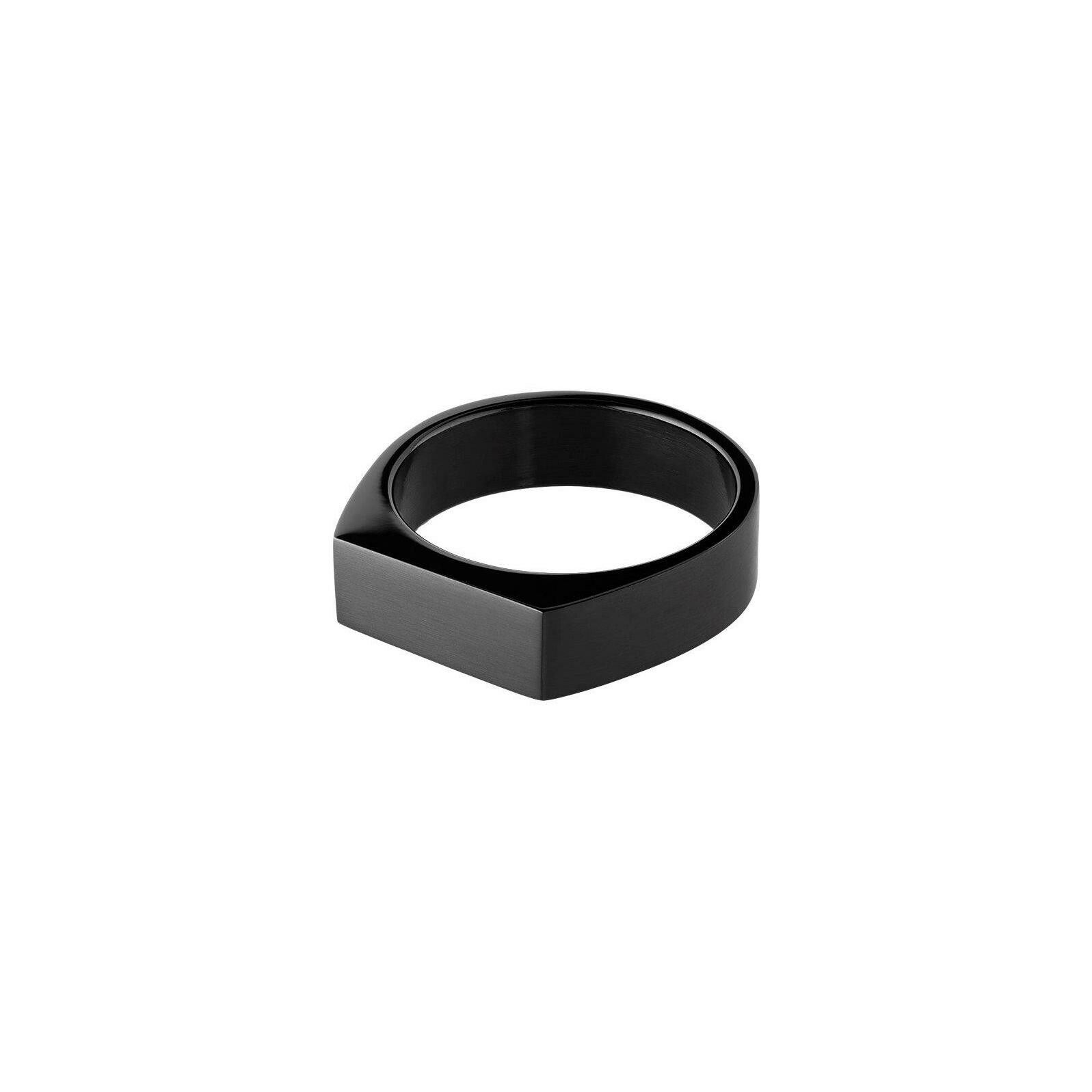 Bague Rochet MYSTÈRES 6mm en PVD noir satiné 6mm, taille 62