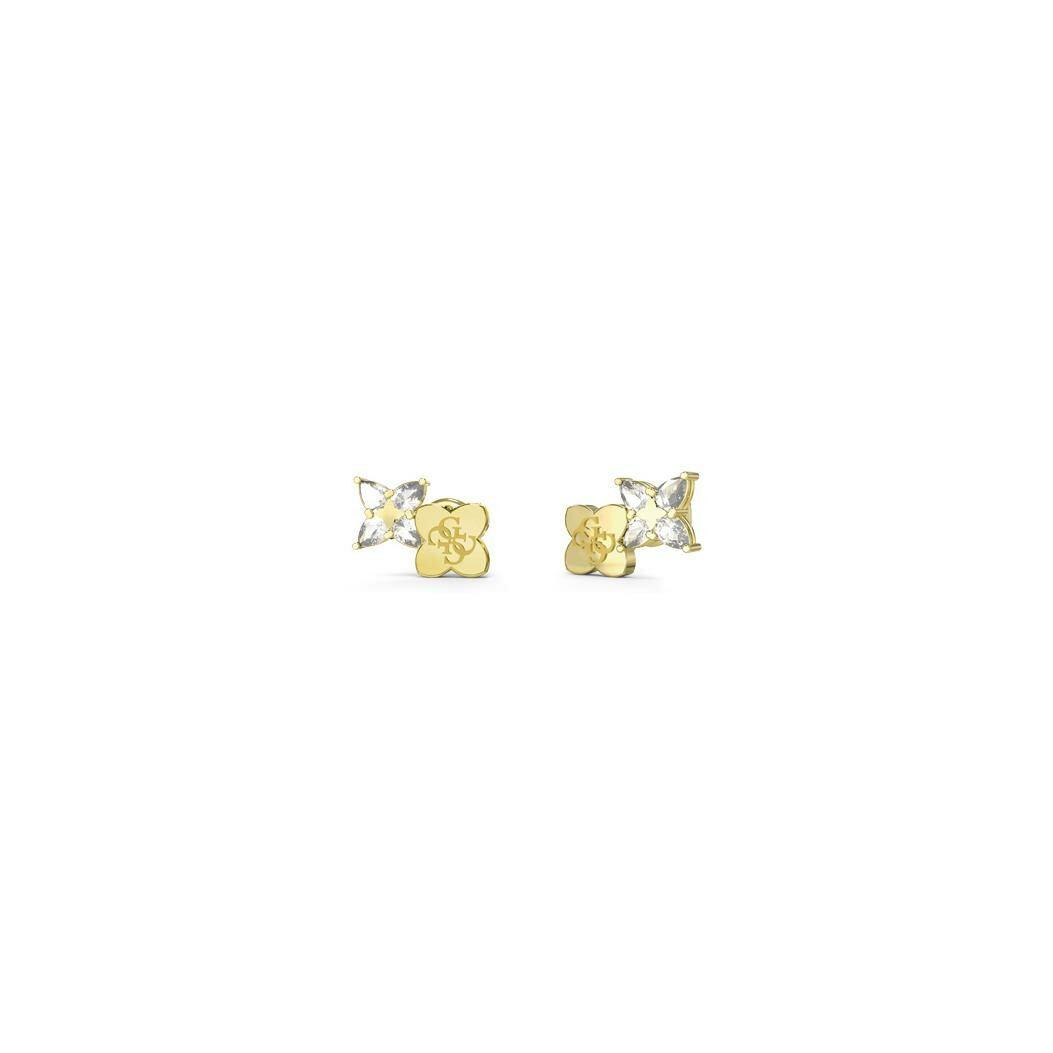 Boucles d'oreilles Guess en acier doré et zircon