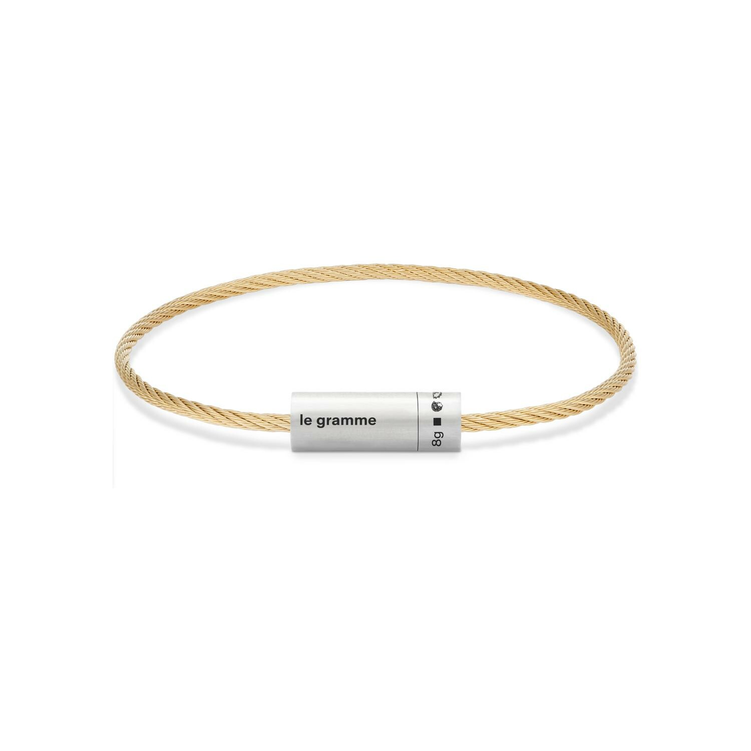 Bracelet le gramme Câble en or jaune, 8 grammes