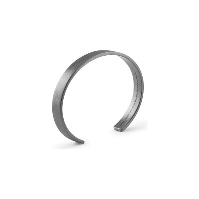 le gramme ribbon bracelet, brushed silver and PVD, 21 grams view 2