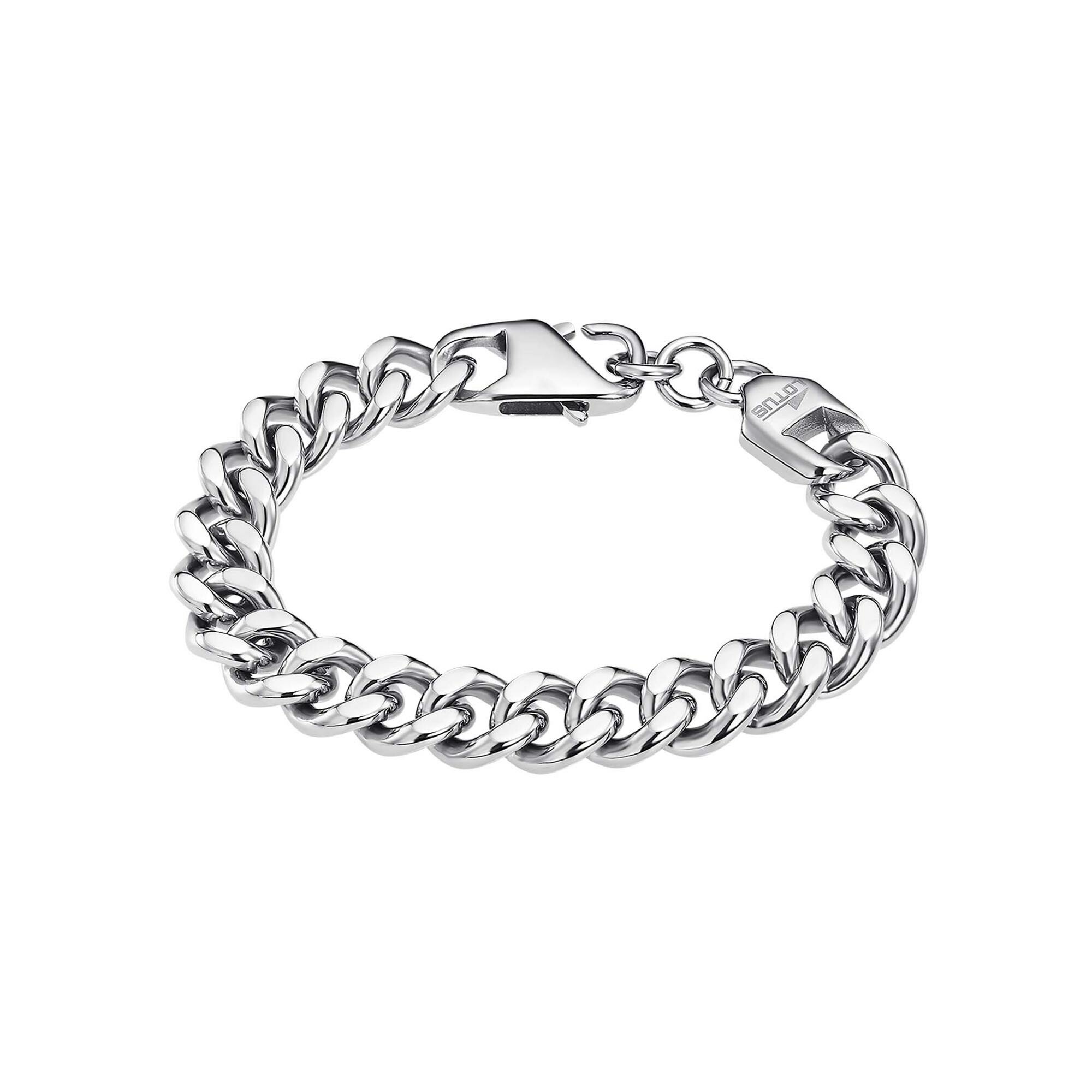 Bracelet Lotus Style Men In Black en acier