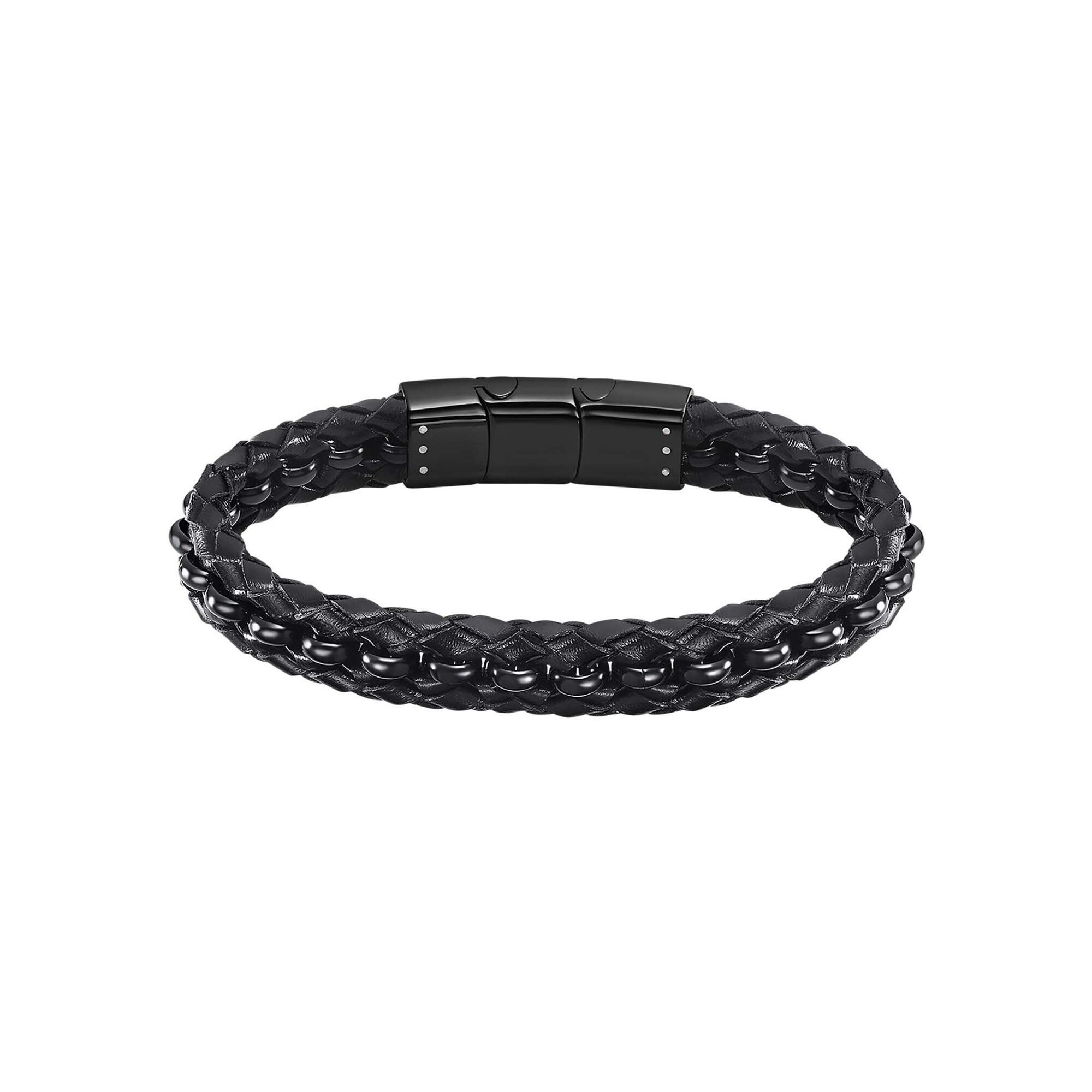 Bracelet Lotus Style Men Basic en cuir