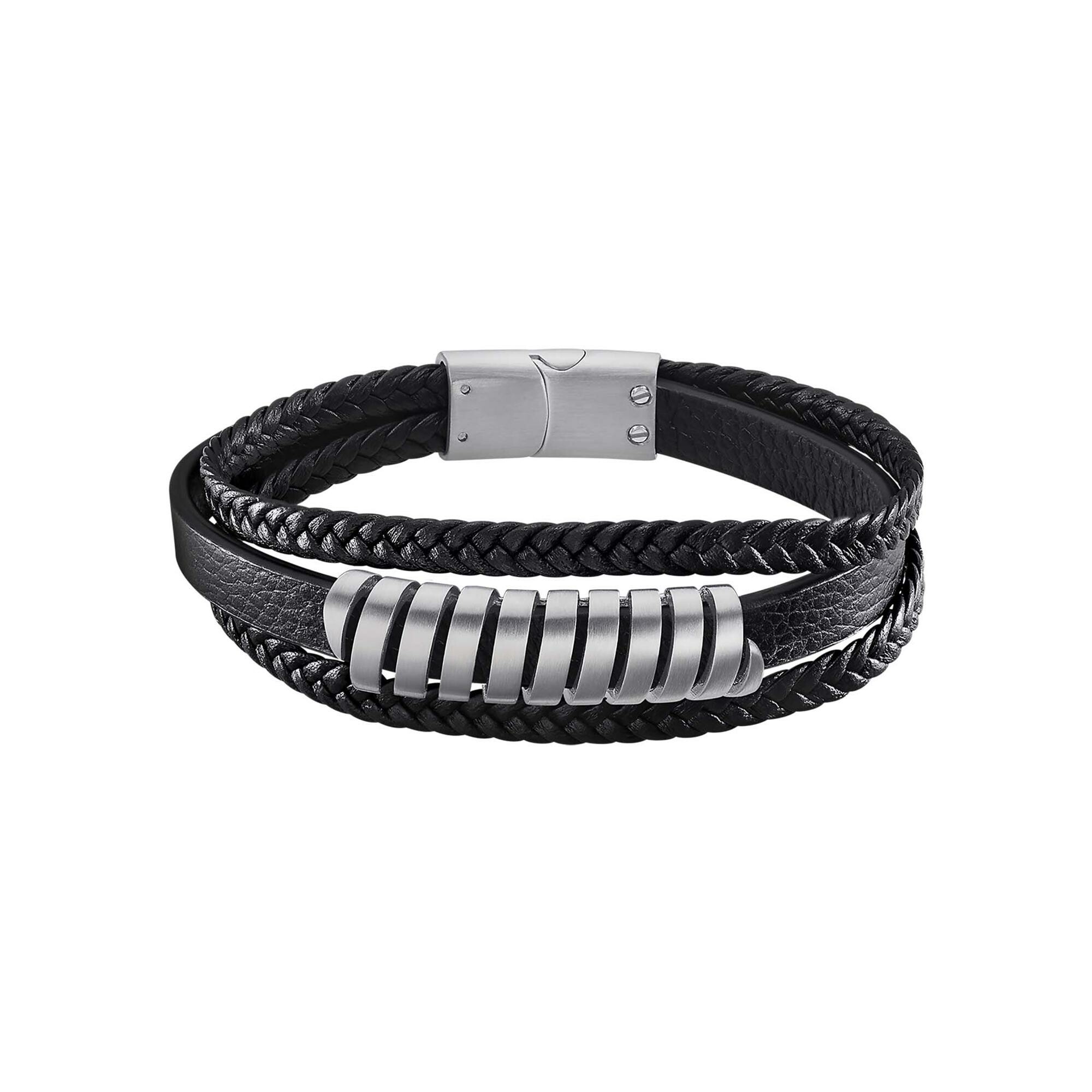 Bracelet Lotus Style Urban Man en cuir