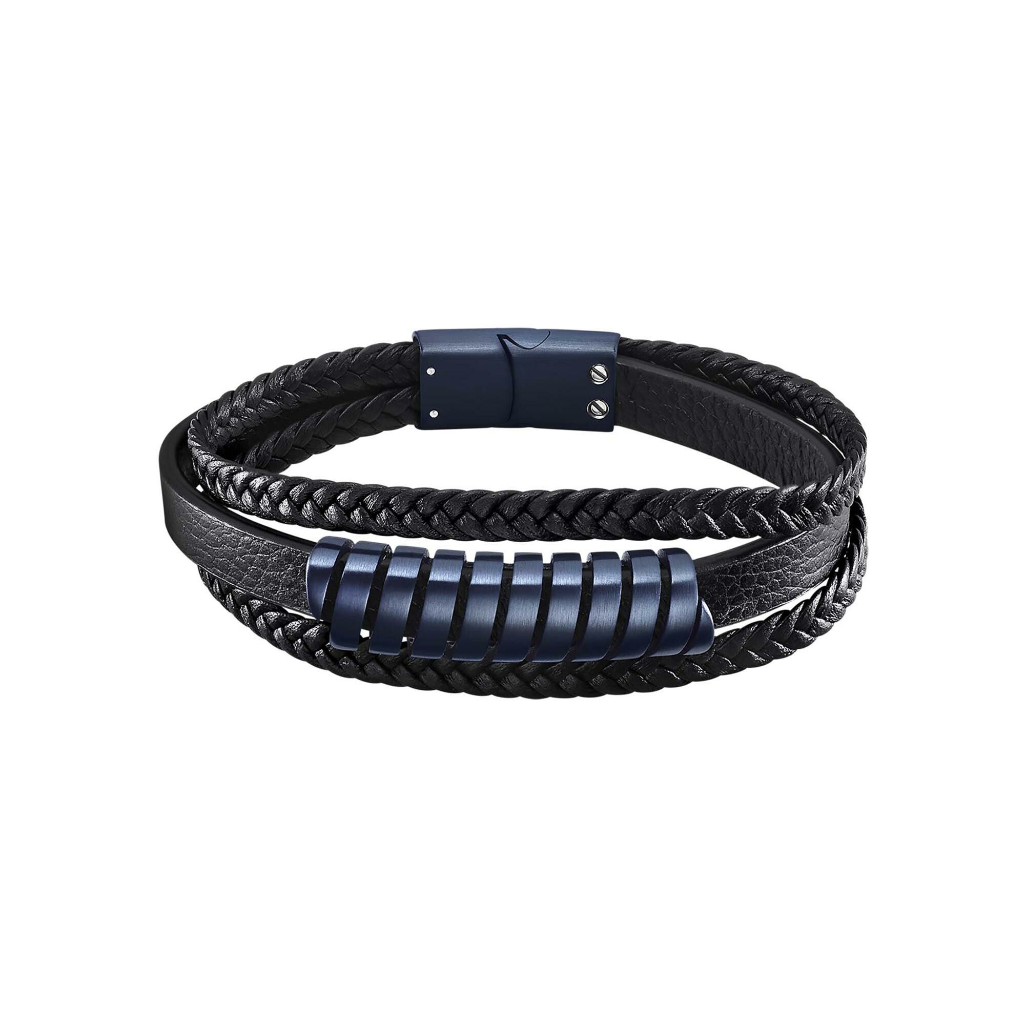 Bracelet Lotus Style Urban Man en cuir