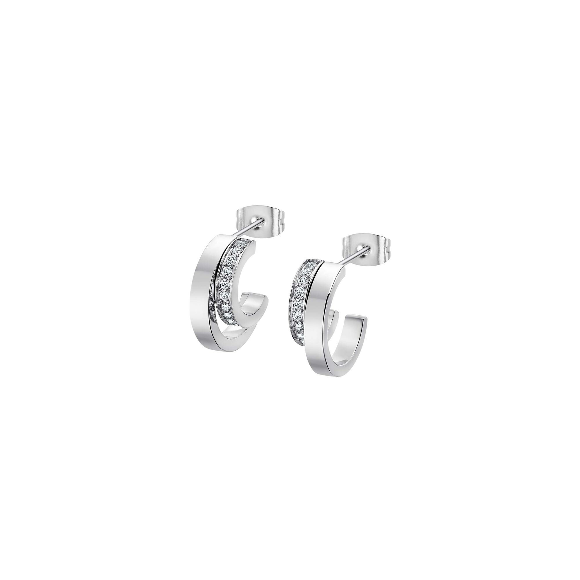 Boucles d'oreilles Lotus Style Urban Woman en acier