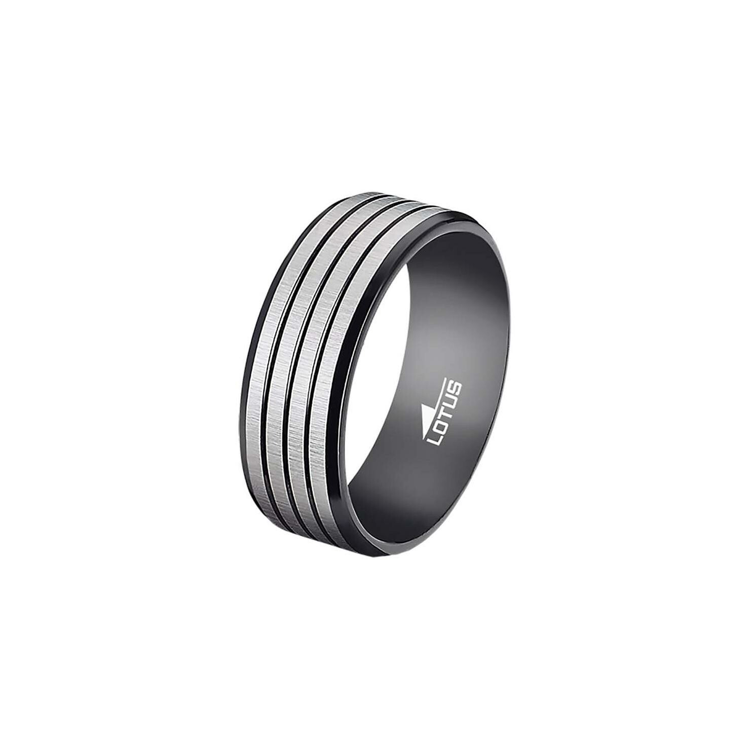 Bague Lotus Style Rings en acier, taille 64 vue 1