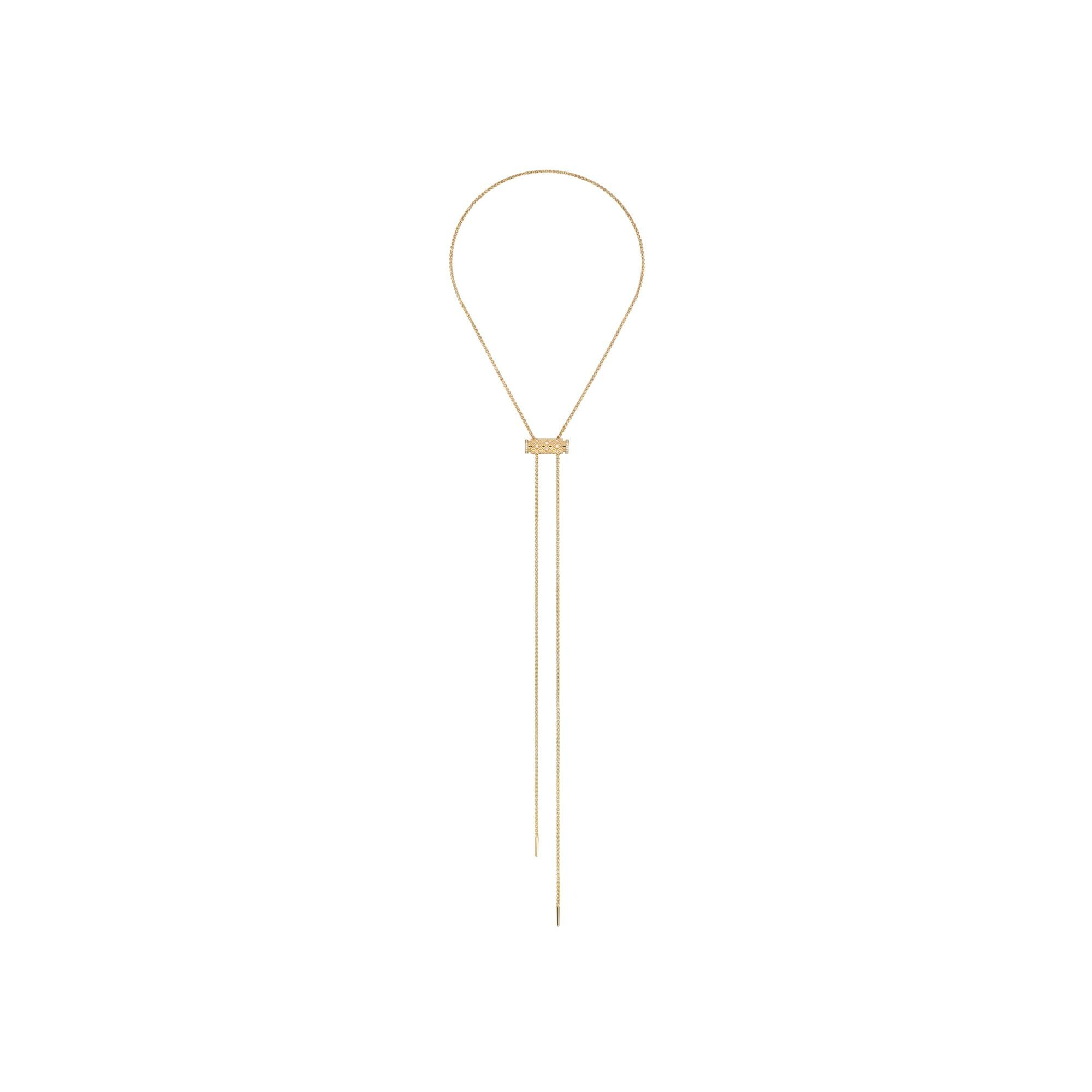 Collier Nouvel Héritage Latch Semi Paved en or jaune et diamants