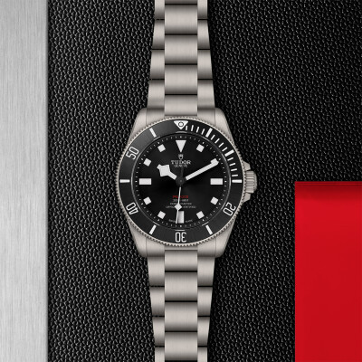 TUDOR Pelagos 39 watch, Unidirectional rotating bezel, Titanium bracelet view 3