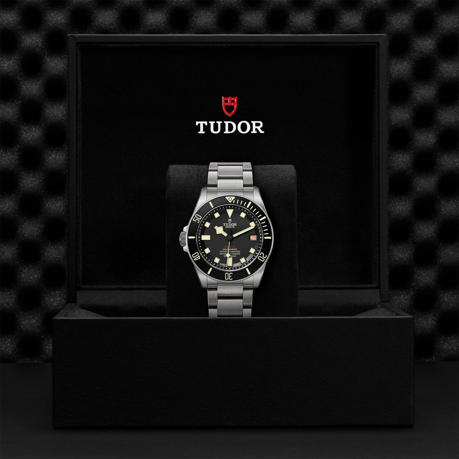 Cadran lisible et index luminescents de la montre Tudor Pelagos