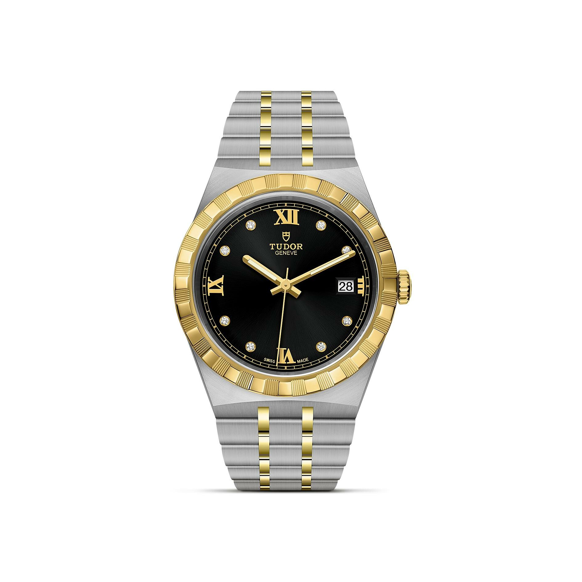 Purchase TUDOR Royal 38 mm steel case, diamond-set dial watch