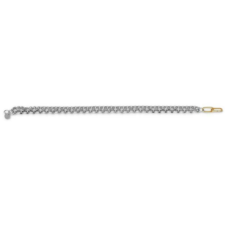 Bracelet Arthus Bertrand Les intemporels en argent et or jaune vue 2