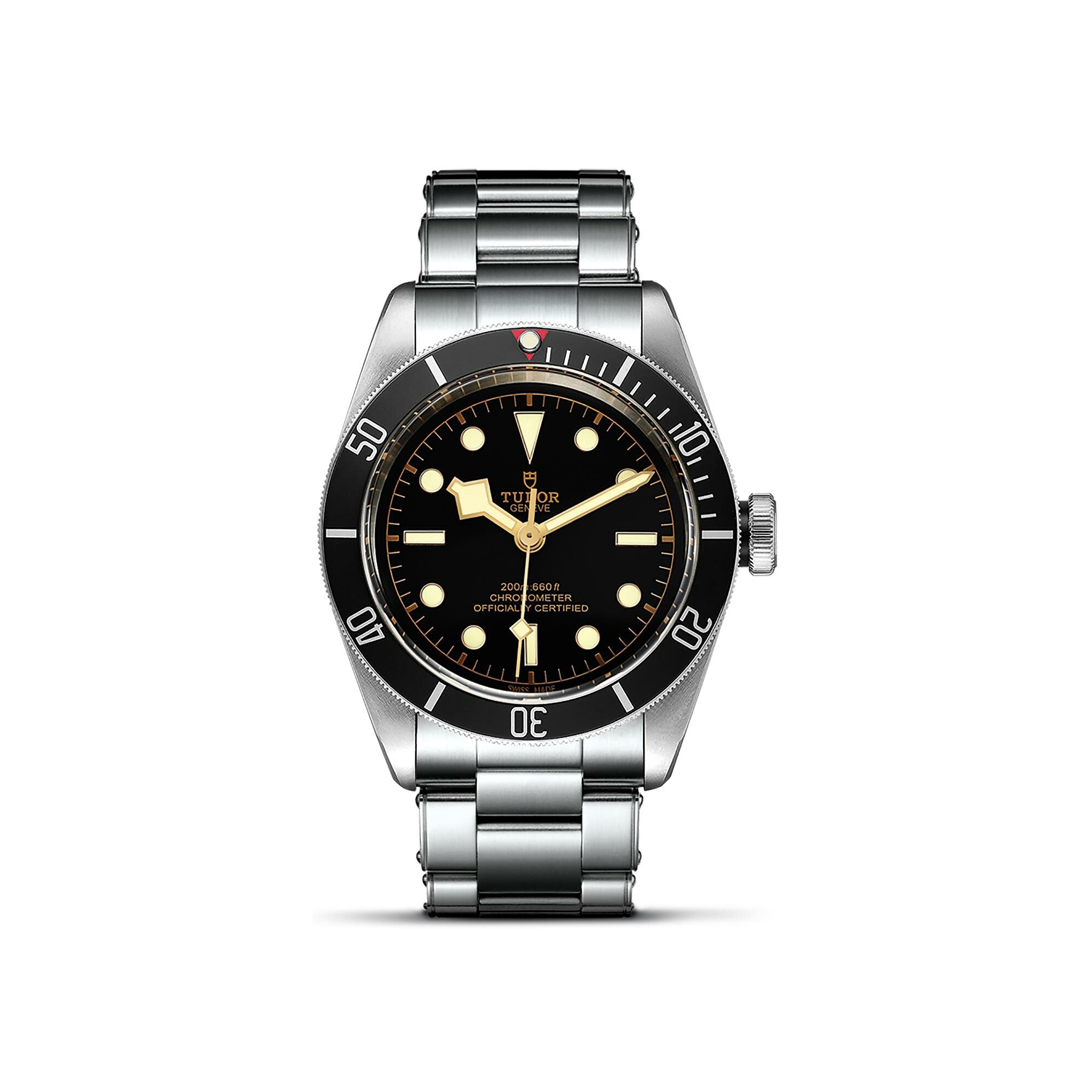 Purchase TUDOR Black Bay watch, 41 mm steel case, rivet steel bracelet