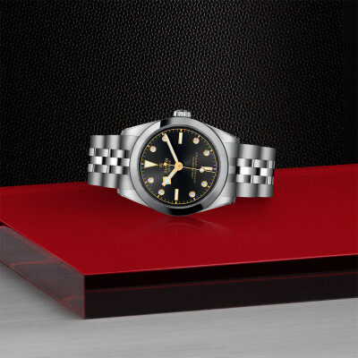 TUDOR Black Bay 31 watch, 31mm steel case, Steel bracelet view 3