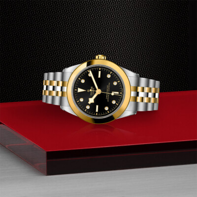 TUDOR Black Bay 39 S&G watch, 39 mm steel case, Steel and yellow gold bracelet view 3