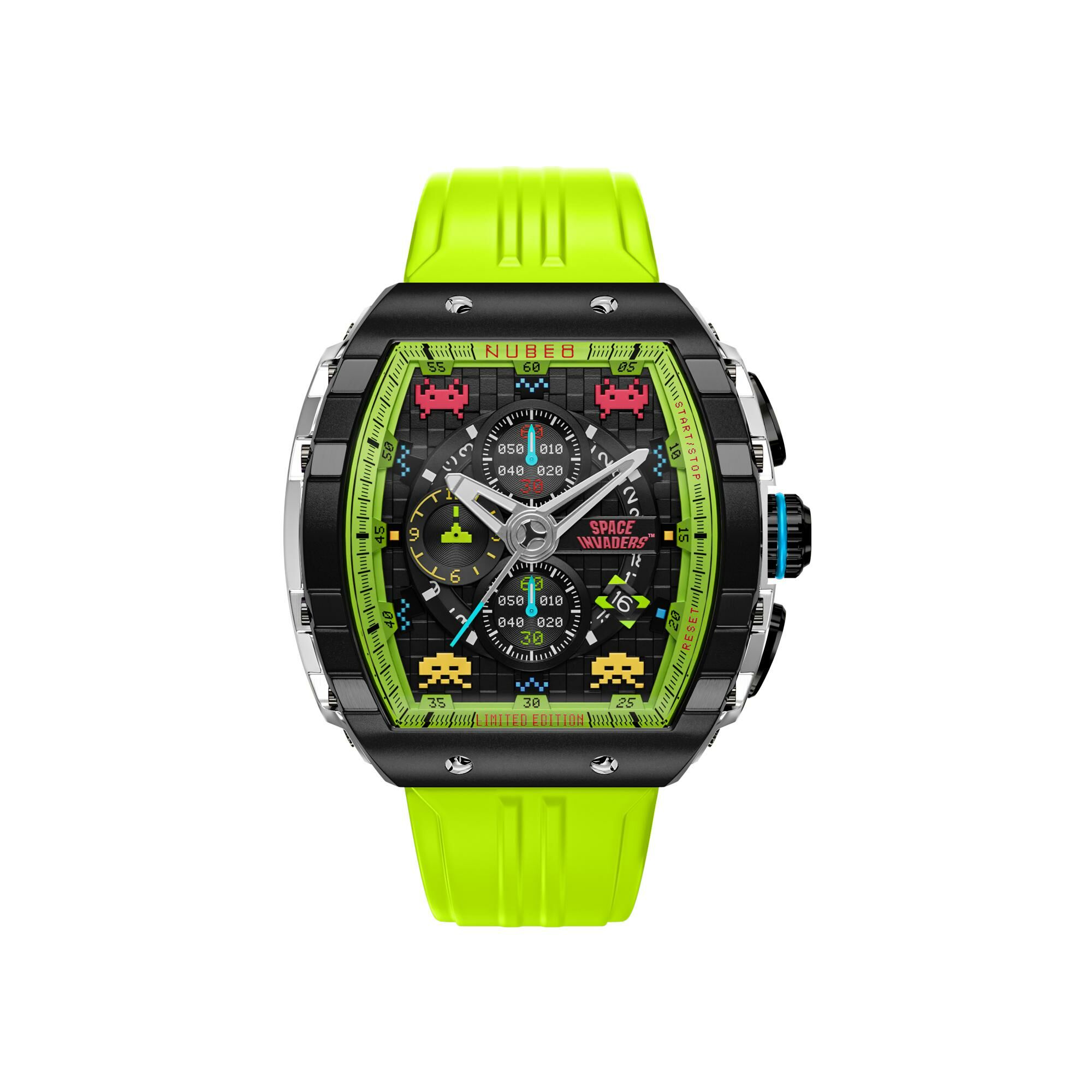 Montre Nubeo Magellan Chronograph Space Invaders Limited Edition NB-6024-SI-05 vue 1