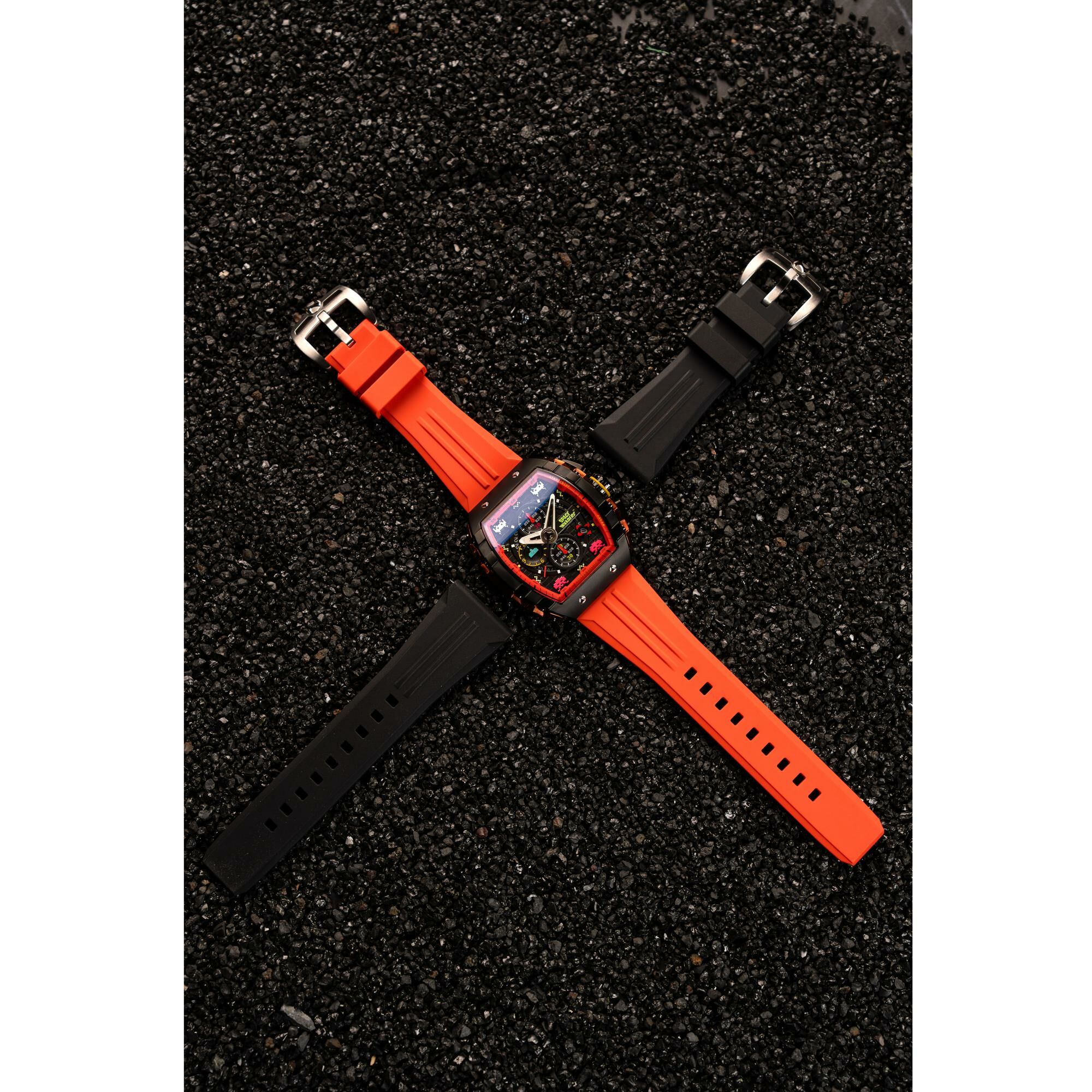 Montre Nubeo Magellan Chronograph Space Invaders Limited Edition NB-6024-SI-06 vue 7